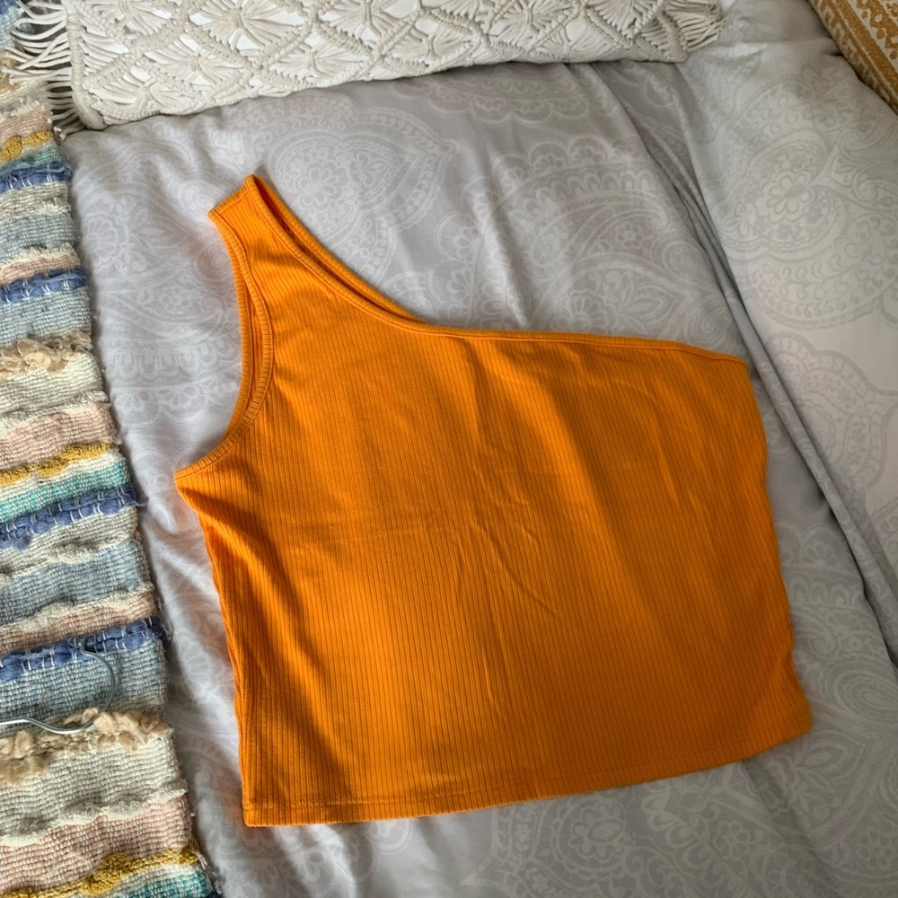 One shoulder tank top from garage.